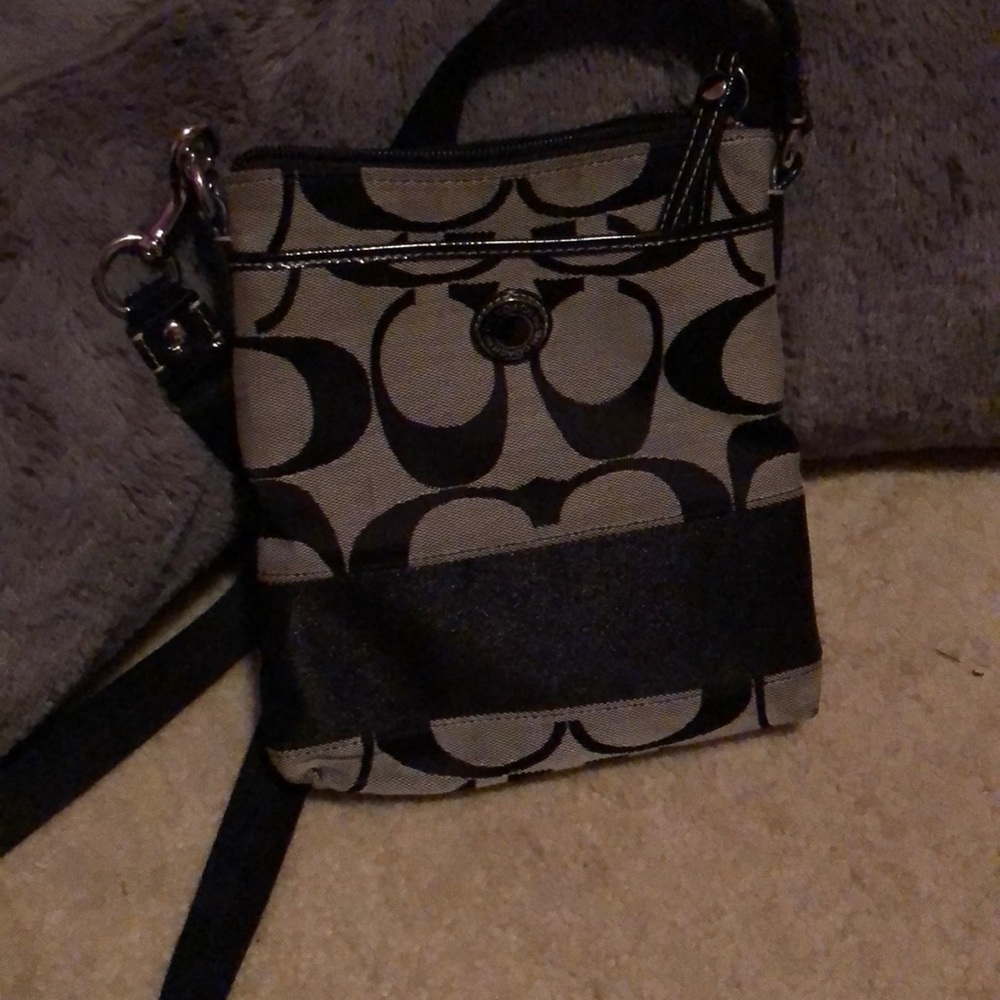 Black coach crossbody